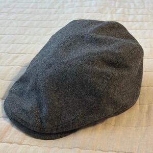 Goorin Bros Mens Size S M Wool Blend Newsboy Driving Cap Hat Grey Gray